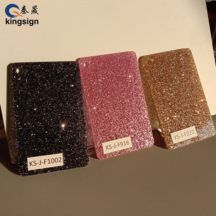 Lembar Akrilik Glitter